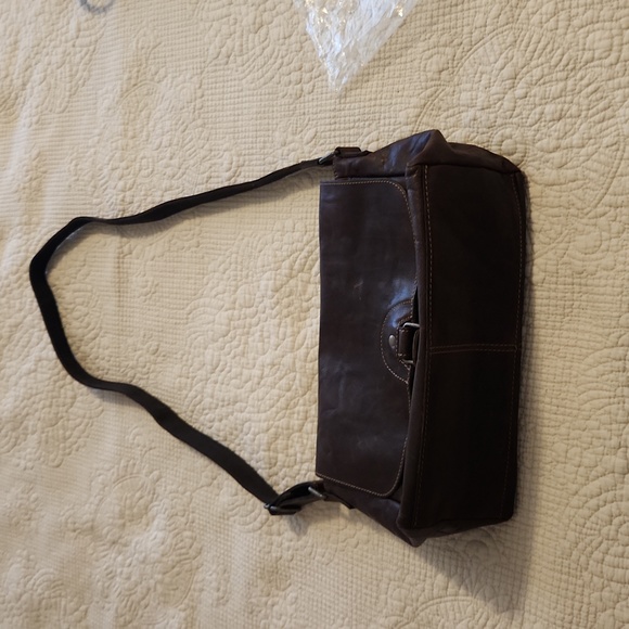 Jack Georges Brown leather cross body - Picture 1 of 4
